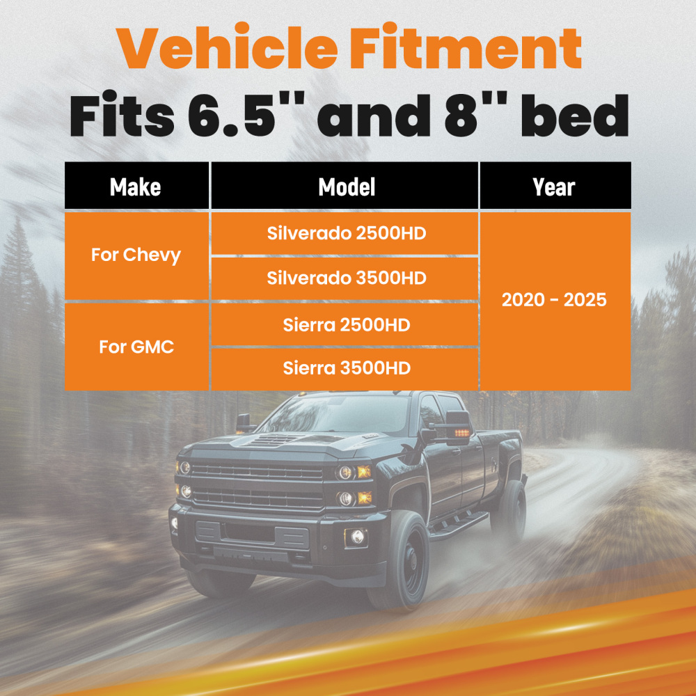 Gooseneck Trailer Hitch compatible for Chevy Silverado/GMC Sierra 2500HD/3500HD 2020-2025