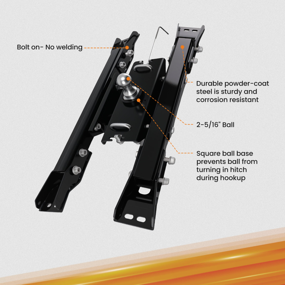 Gooseneck Trailer Hitch compatible for Chevy Silverado/GMC Sierra 2500HD/3500HD 2020-2025