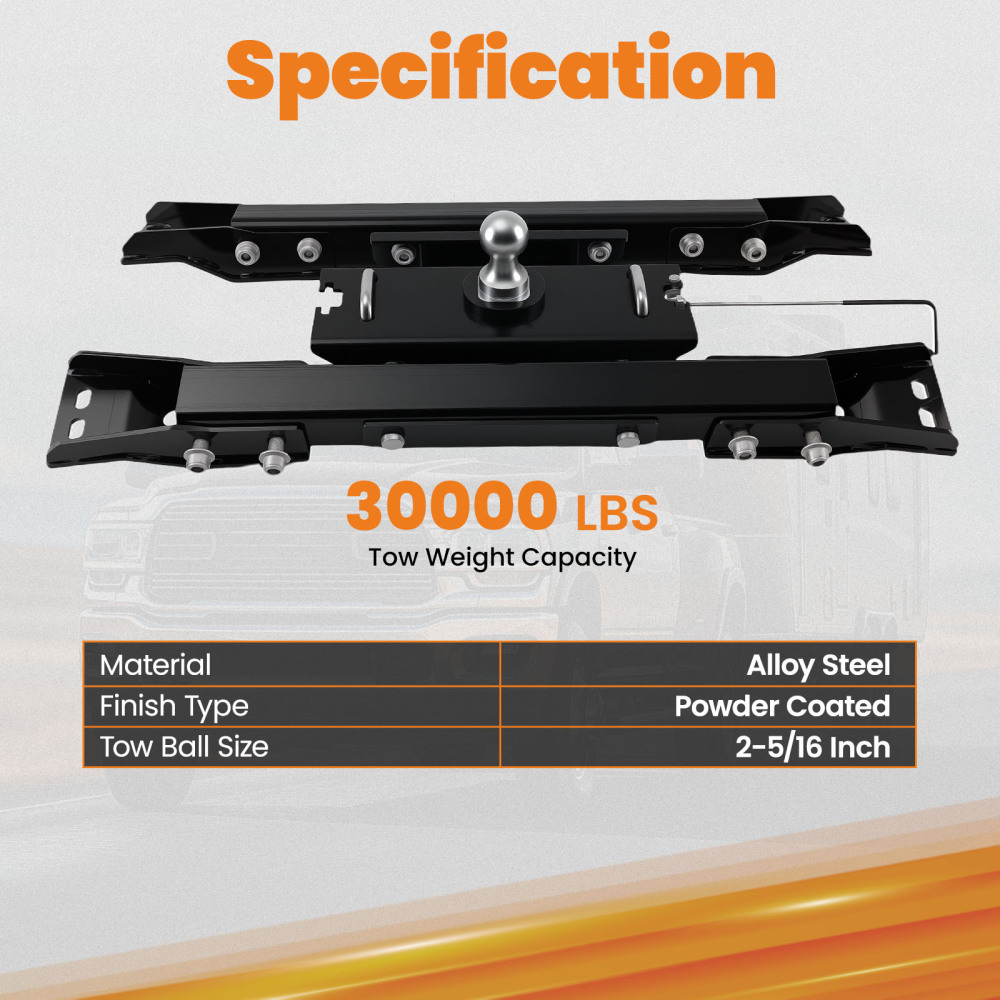 Gooseneck Trailer Hitch compatible for Chevy Silverado/GMC Sierra 2500HD/3500HD 2020-2025