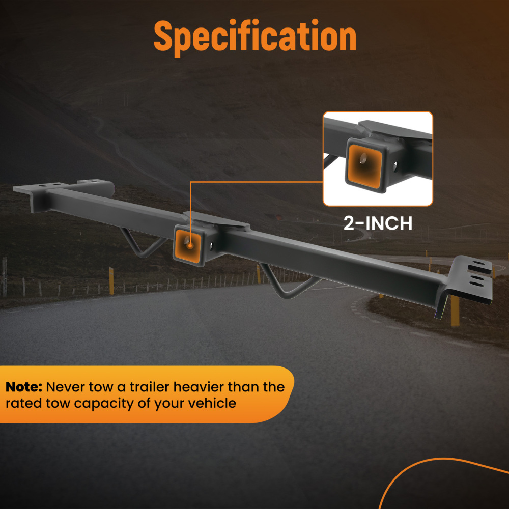 2 Inch Hidden Trailer Hitch for Chevrolet Silverado GMC Sierra 1500 1999-2006