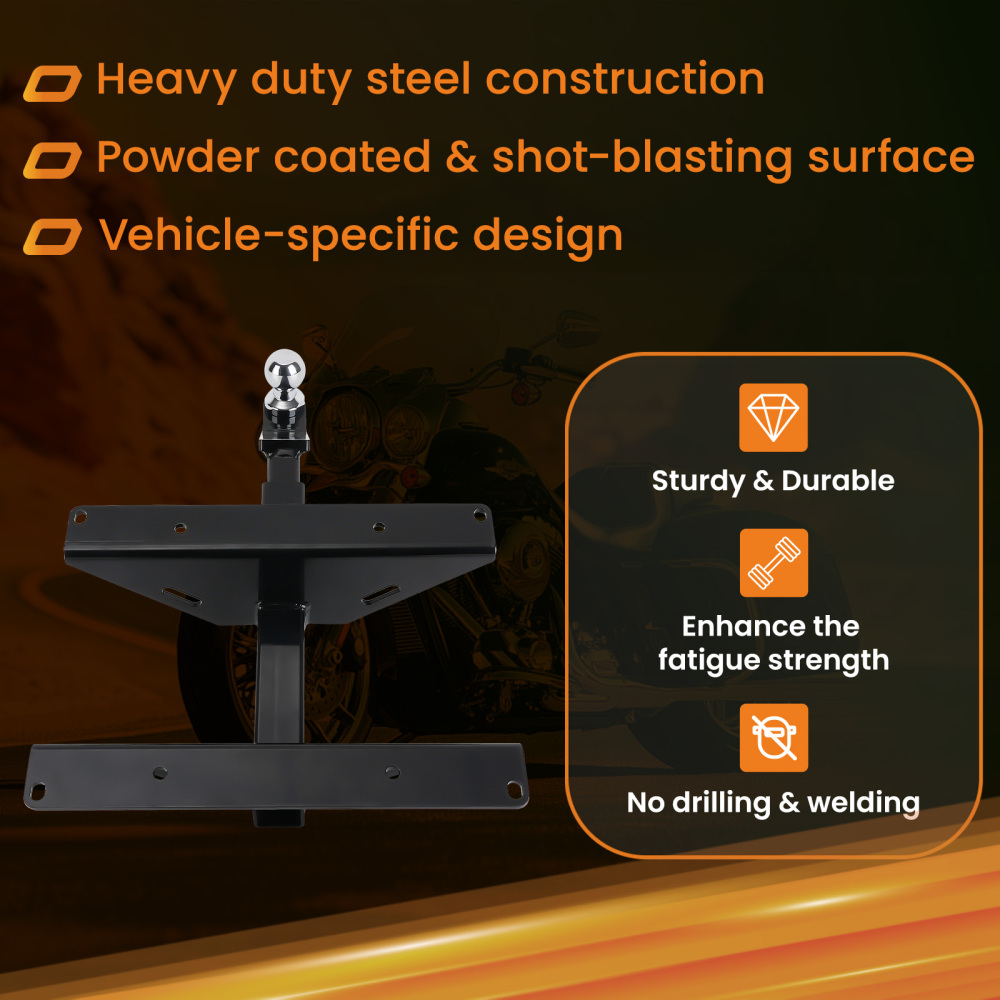 Motorcycle Trailer Hitch compatible for Harley Davidson Tri-Glide and Freewheeler 2011 -