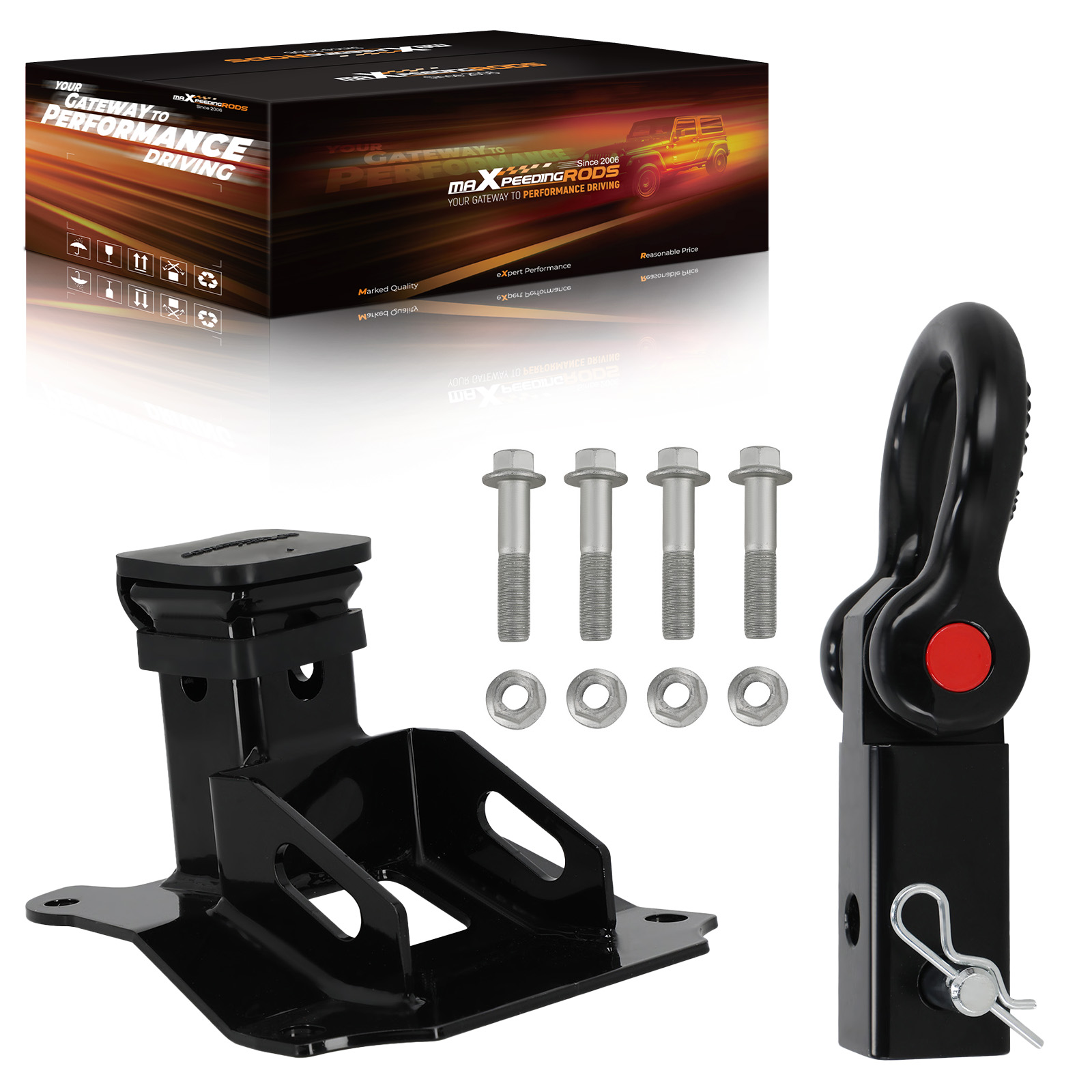 Rear 2 Trailer Hitch Receiver compatible for Honda Talon 1000X/1000R/1000-4 2019-24 Steel