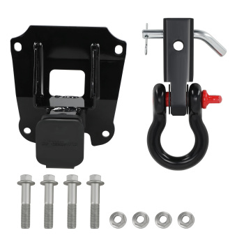 Trailer Hitch w/ D-Ring Mount compatible for Honda Talon 1000R 1000X 2019-24 Powder Coated