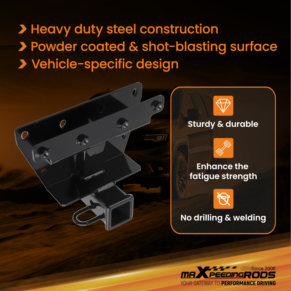 Class 3 Tow Hitch Receiver w/ Hitch Pin compatible for Jeep Commander Grand Cherokee 05-10