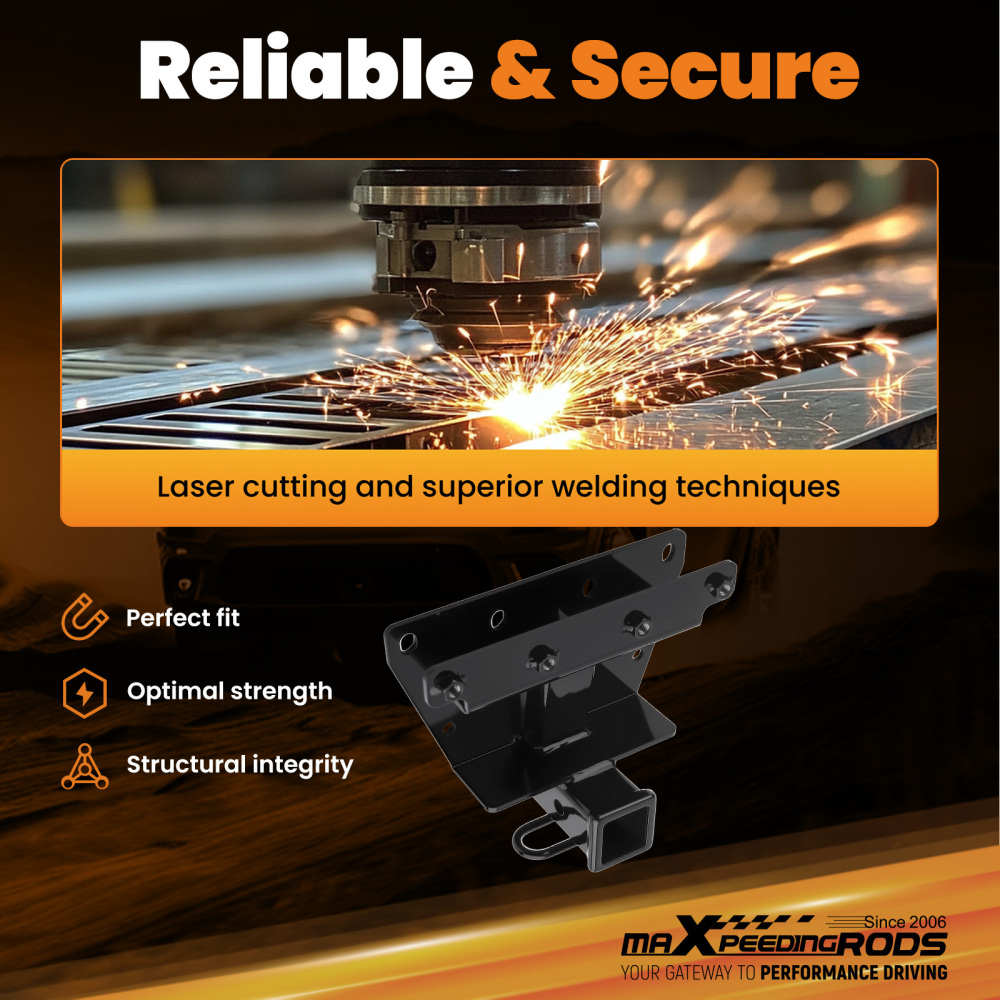 Class 3 Tow Hitch Receiver w/ Hitch Pin compatible for Jeep Commander Grand Cherokee 05-10