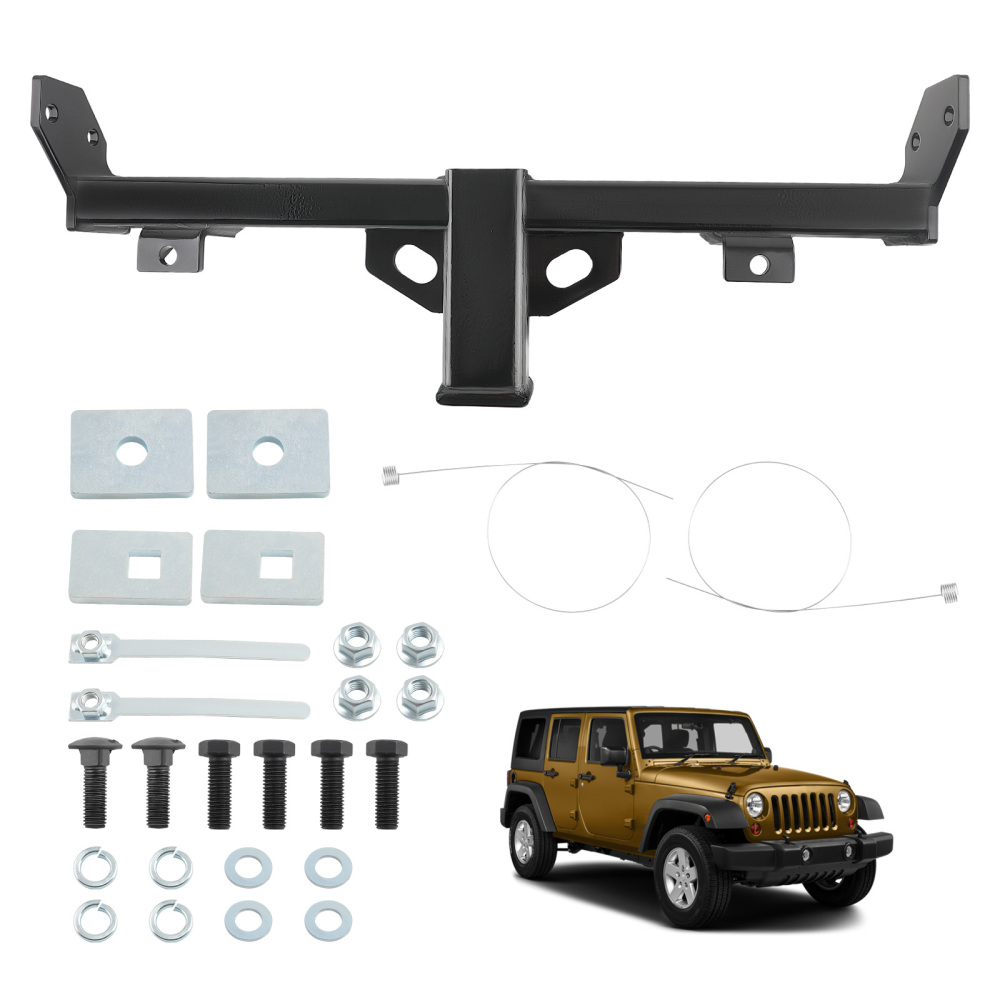 Class 3 Trailer Tow Hitch 2 Receiver compatible for Jeep Wrangler 07-17 Wrangler JK 18