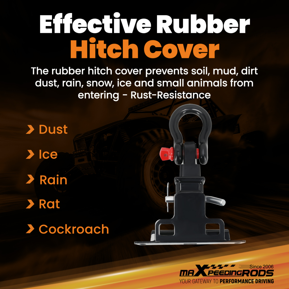 2 Inch Rear Tow Hitch Mount compatible for Kawasaki Teryx KRX 1000 2020+ Powder Coated