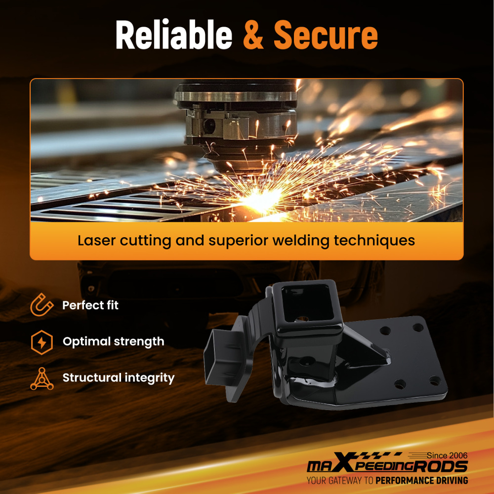 Class 3 Rear Hitch compatible for Mitsubishi Montero 1992-00 2 Receiver Tube Carbon Steel