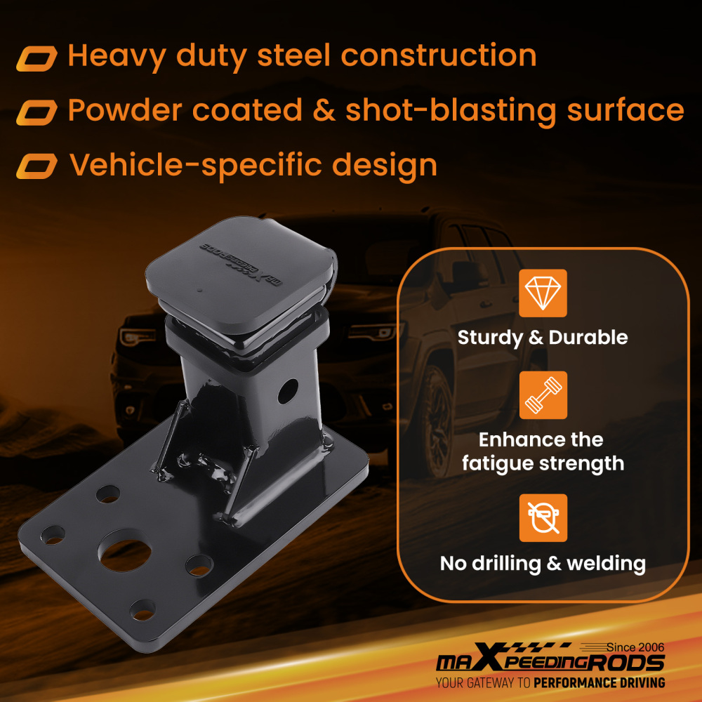 2 Rear Trailer Hitch Kit for M998 M151A1 Multipurpose Wheeled Vehicle Steel