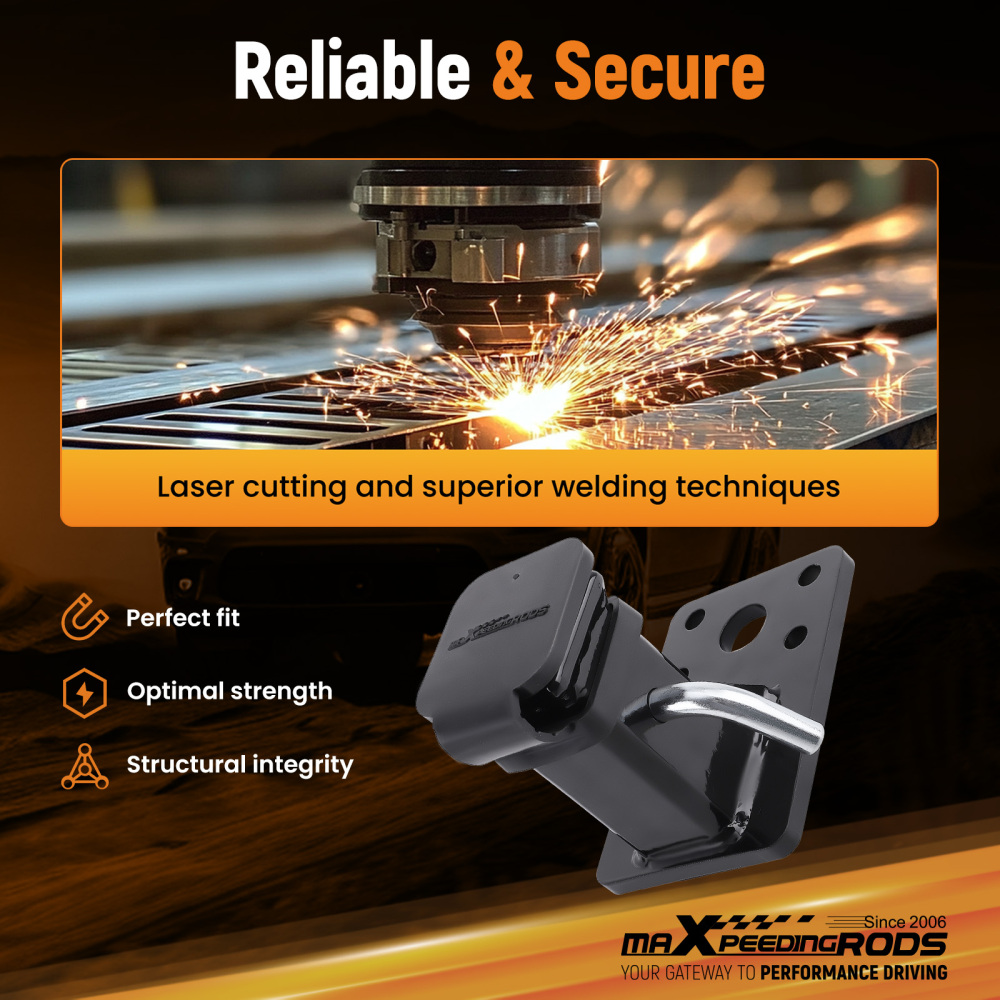 2 Rear Trailer Hitch Kit for M998 M151A1 Multipurpose Wheeled Vehicle Steel