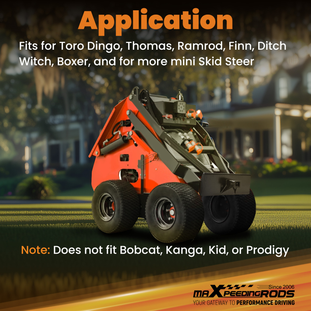 Quick Attach Mount Plate for Toro compatible for Thomas Mini Loader 2 Receiver Heavy Duty