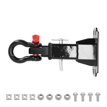 Front Receiver Mount compatible for Bobcat UV34 3400 Series 2015-2024 w/Shackle Black