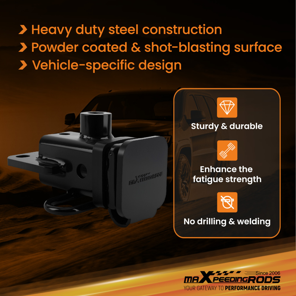 6000 lbs Class 3 Trailer Hitch 2-Inch Receiver compatible for Dodge Ram 1500 19-2024