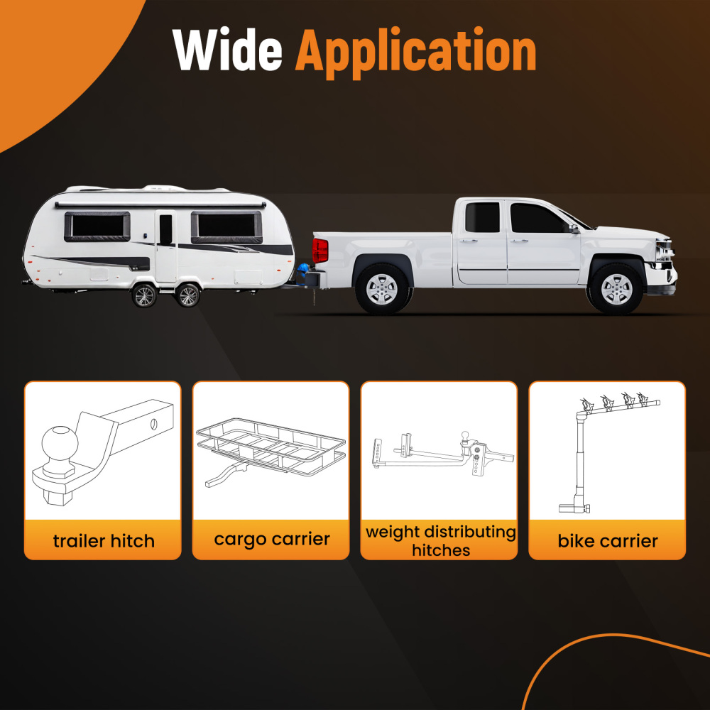 2 Receiver Tube Trailer Hitch Kit Class 3 compatible for Nissan Rogue 2008-2020 3500 lbs