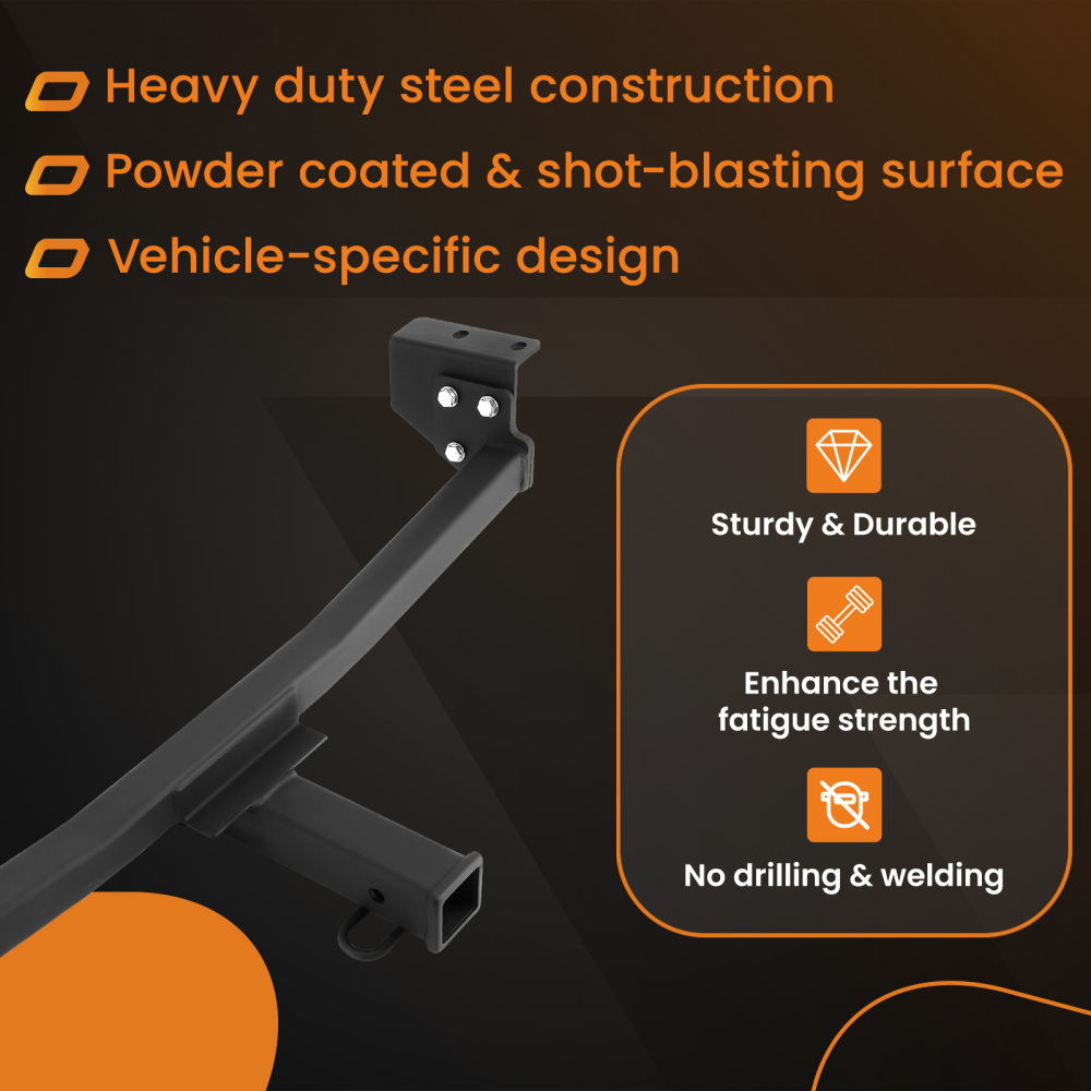 2 Receiver Tube Trailer Hitch Kit Class 3 compatible for Nissan Rogue 2008-2020 3500 lbs