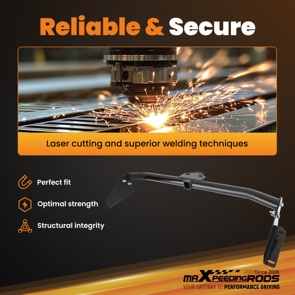 Heavy-Duty Rear Trailer Hitch 2 Class 3 Bolt-On compatible for Sienna 2021-2024 3500lbs