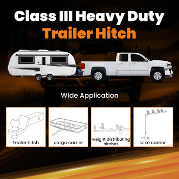 Class 3 Trailer Hitch Receiver Rear Bumper Tow 2 compatible for Toyota Tacoma2005-2015