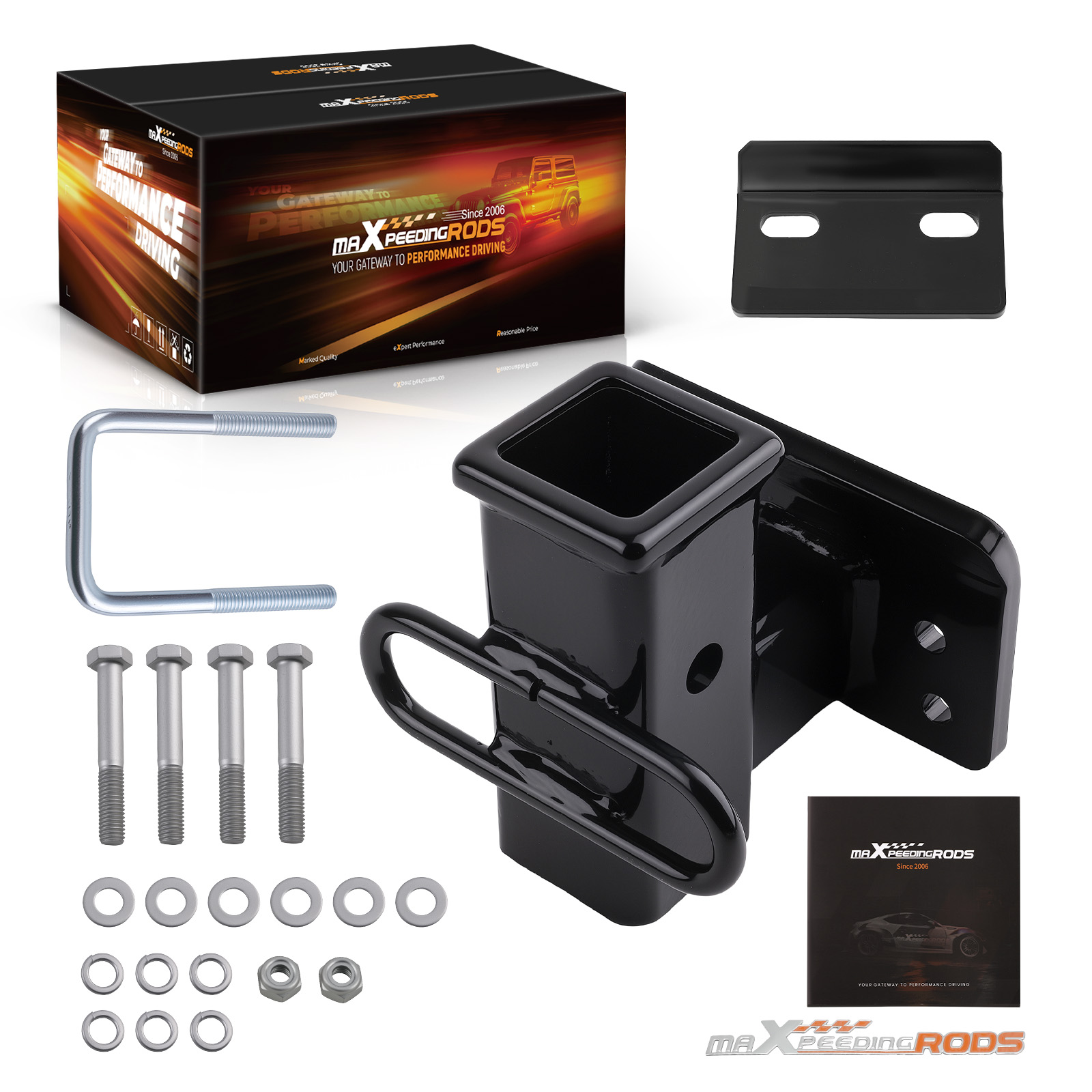 2 Rear Trailer Tow Hitch Receiver Kit compatible for Volkswagen Tiguan 2009-2017 Class 3