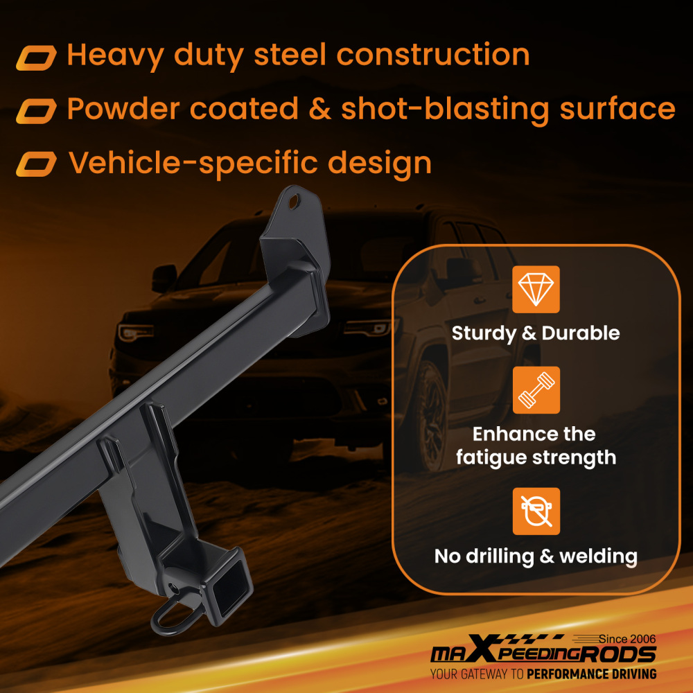 Trailer Hitch 2 Class 3 Receiver compatible for BMW X3 2011-2024 X4 2019-2024 5000lbs Rear