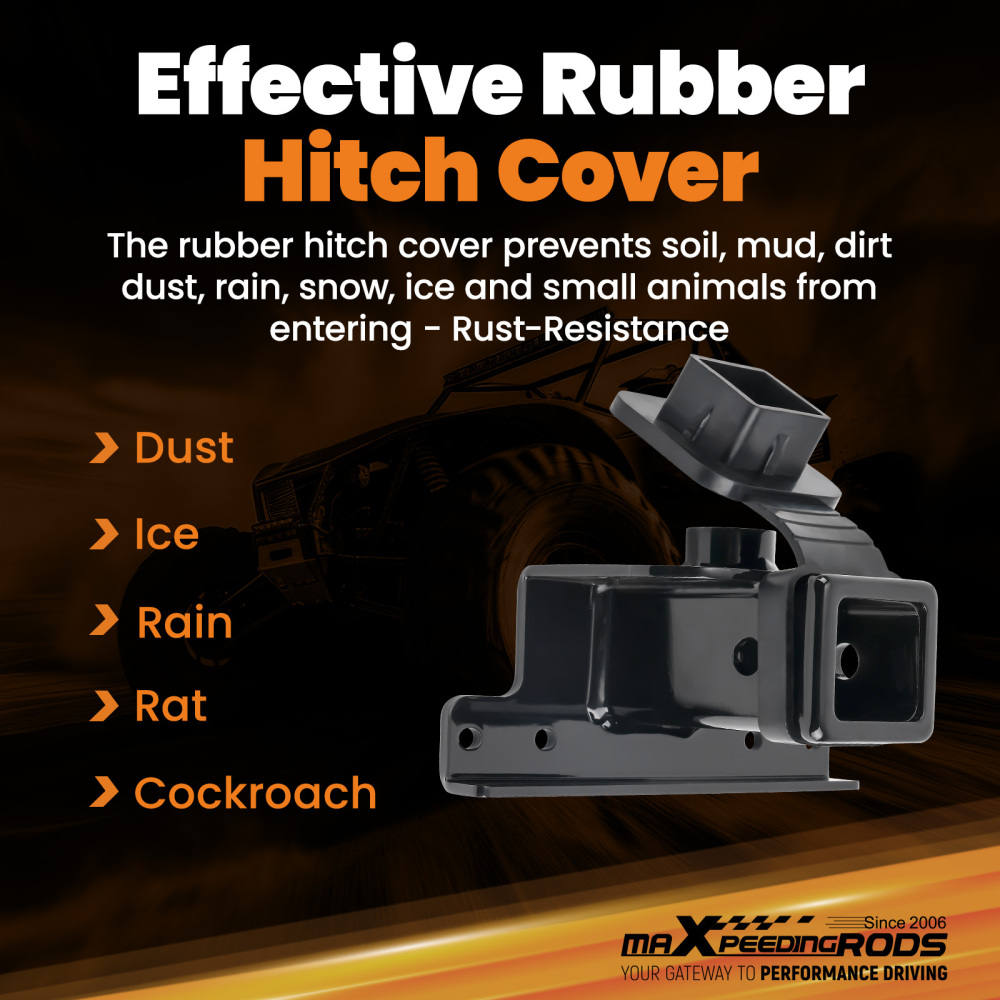 Rear Mount Trailer Hitch compatible for Yamaha Grizzly 700 4x4 2007-2019 2 Receiver