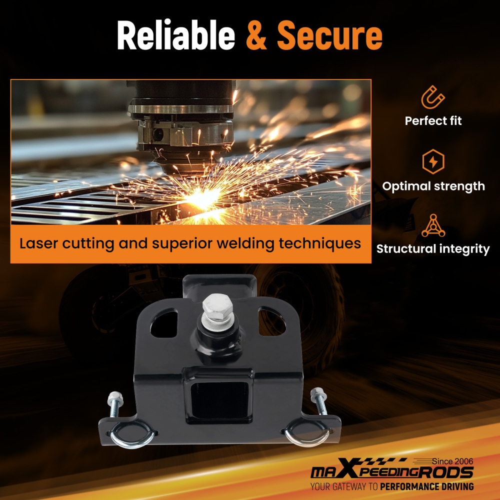 Rear Mount Trailer Hitch compatible for Yamaha Grizzly 700 4x4 2007-2019 2 Receiver