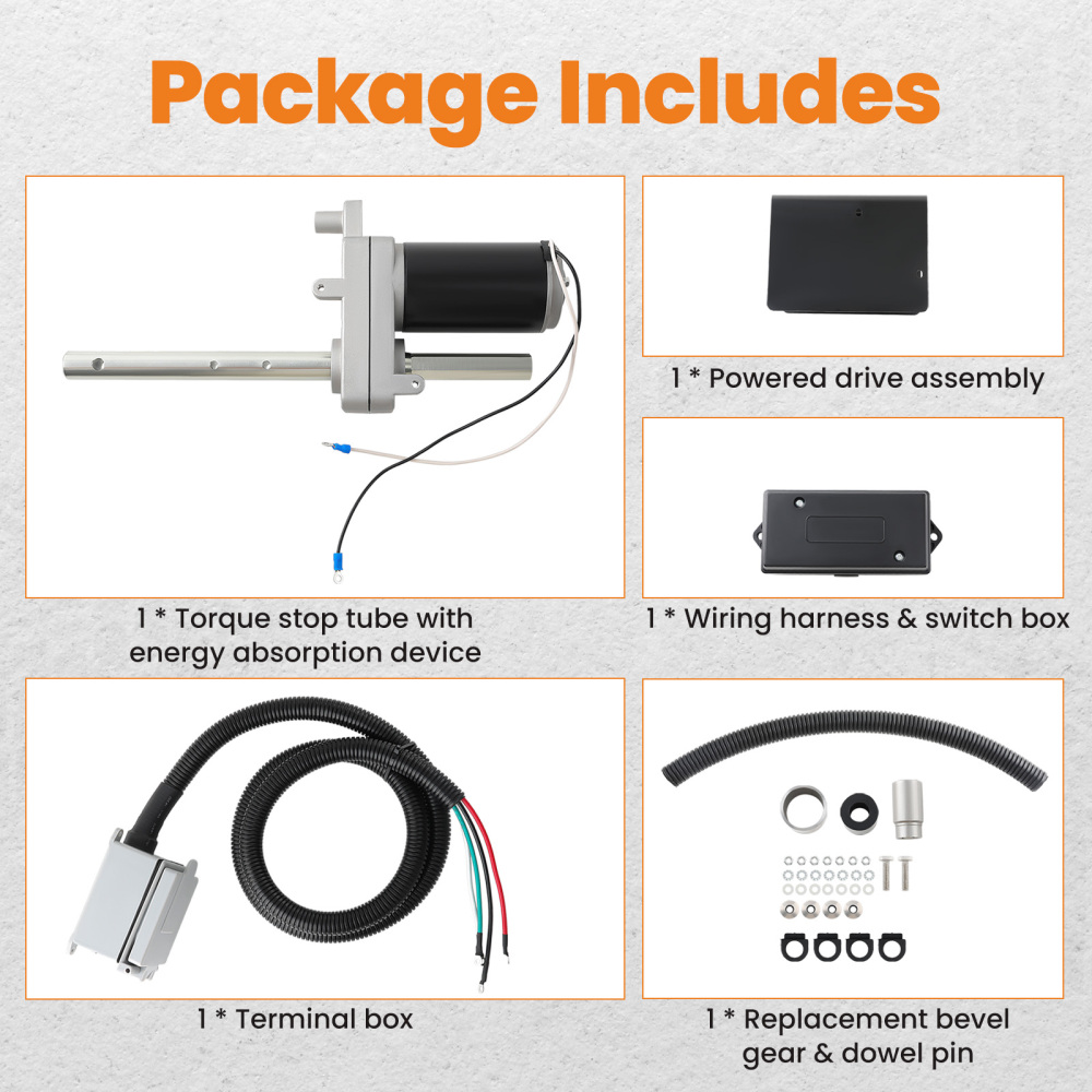 Electric Powered Trailer Jack Kit -12000 lbs Replace 1824200100 New