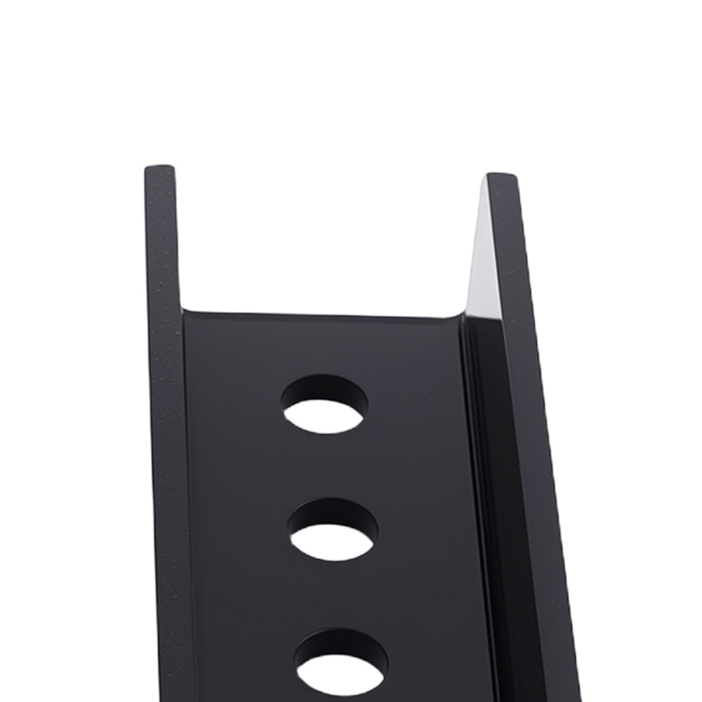 Trailer Jack Mount Plate Kit for A-Frame Tongue 3-Bolt Pattern Steel Black