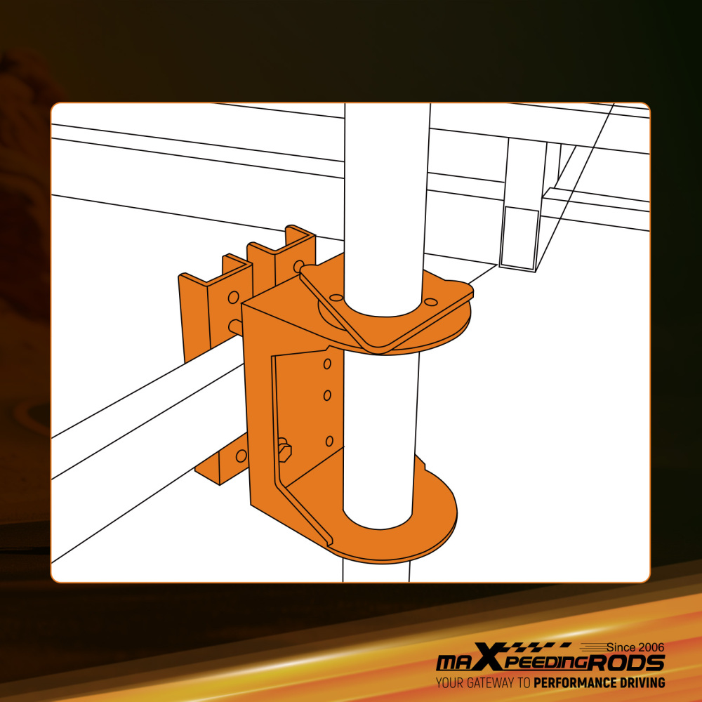 Trailer Jack Mount Plate Kit for A-Frame Tongue 3-Bolt Pattern Steel Black