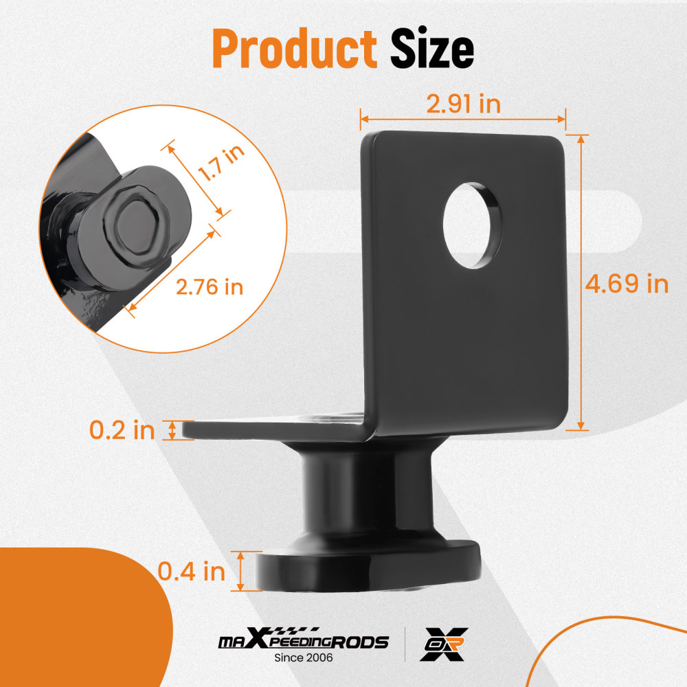 4 Ancore Fissaggio Contenitori Spedizione Nere Fissaggio su Pavimento di Roccia