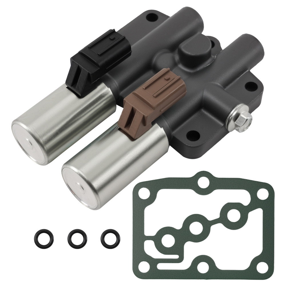Transmission Dual Linear Shift Solenoid & Gasket Set compatible for Honda Accord 1998-2007
