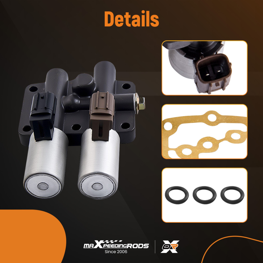 New Transmission Dual Linear Shift Solenoid with gasket compatible for Honda Acura 1998 +