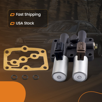 New Transmission Dual Linear Shift Solenoid with gasket compatible for Honda Acura 1998 +