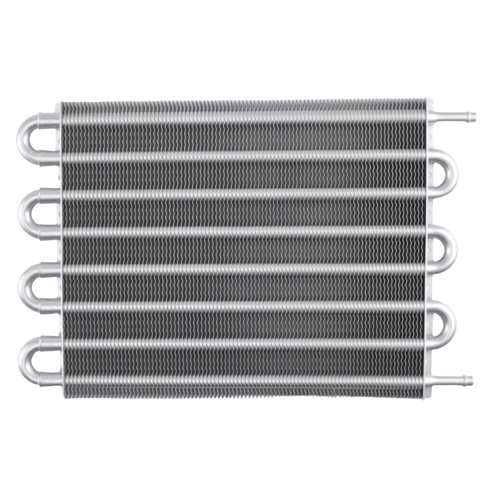 Universal 8 Row Aluminum Transmission Oil Cooler Radiator Heat Exchanger Kit