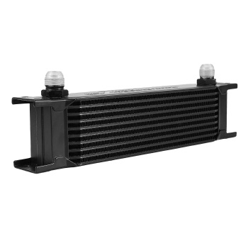 Kit Raffreddatore Olio 10 File Universale per Auto Alluminio AN10 con Staffe