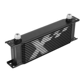 13 Row Transmission Oil Cooler Kit Universal 10 AN Aluminum Engine Cooler Black