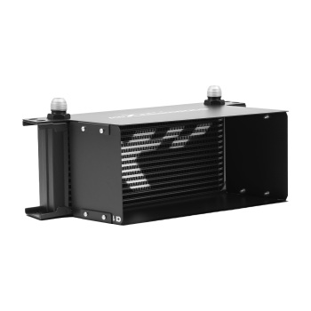 16 Row Universal Engine Oil Cooler Kit AN10 With Thermostatic Adapter Aluminium