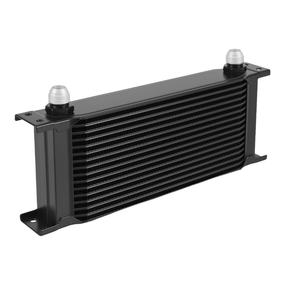 16-Row AN10 Engine Oil Cooler for Universal Cars with Corner Brace Kit Aluminum