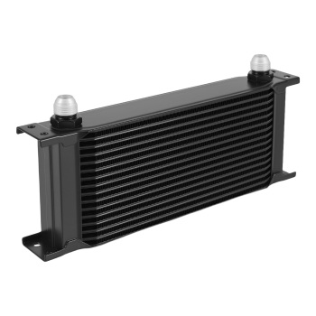 16-Row AN10 Engine Oil Cooler for Universal Cars with Corner Brace Kit Aluminum
