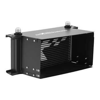 Universal Engine Oil Cooler 19 Row 10 AN Transmission Cooler Aluminum Black Kit