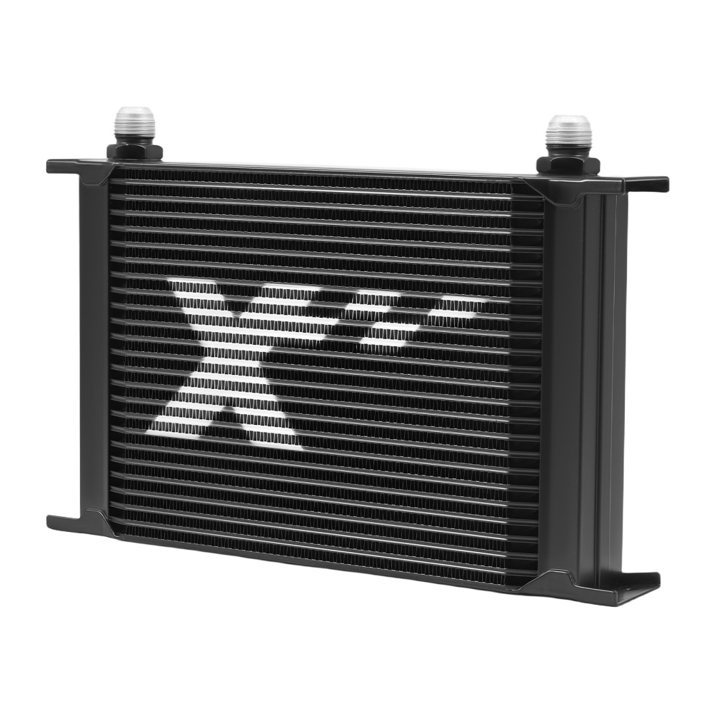 Kit Refroidisseur dHuile 25 Rangées AN10 Universel avec Thermostat Aluminium