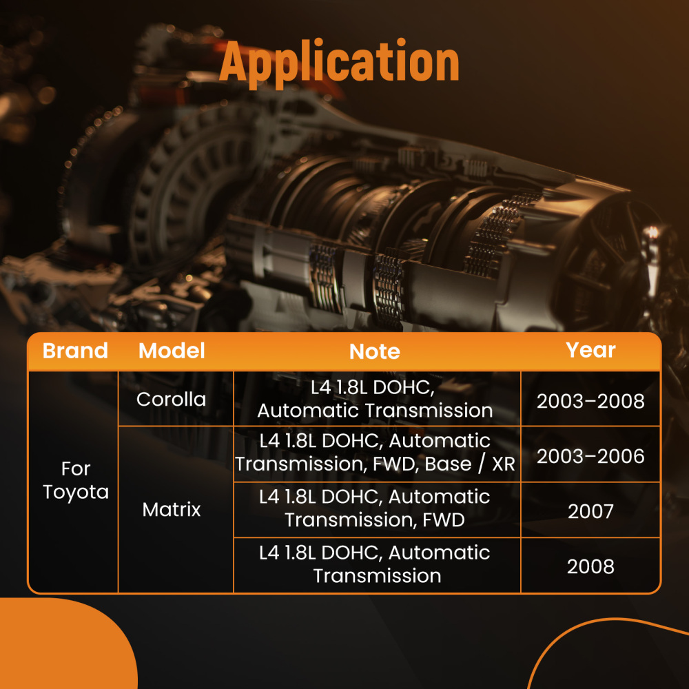 Transmission Oil Pan with Gasket compatible for Toyota Corolla Matrix 2003-2008 1.8L DOHC