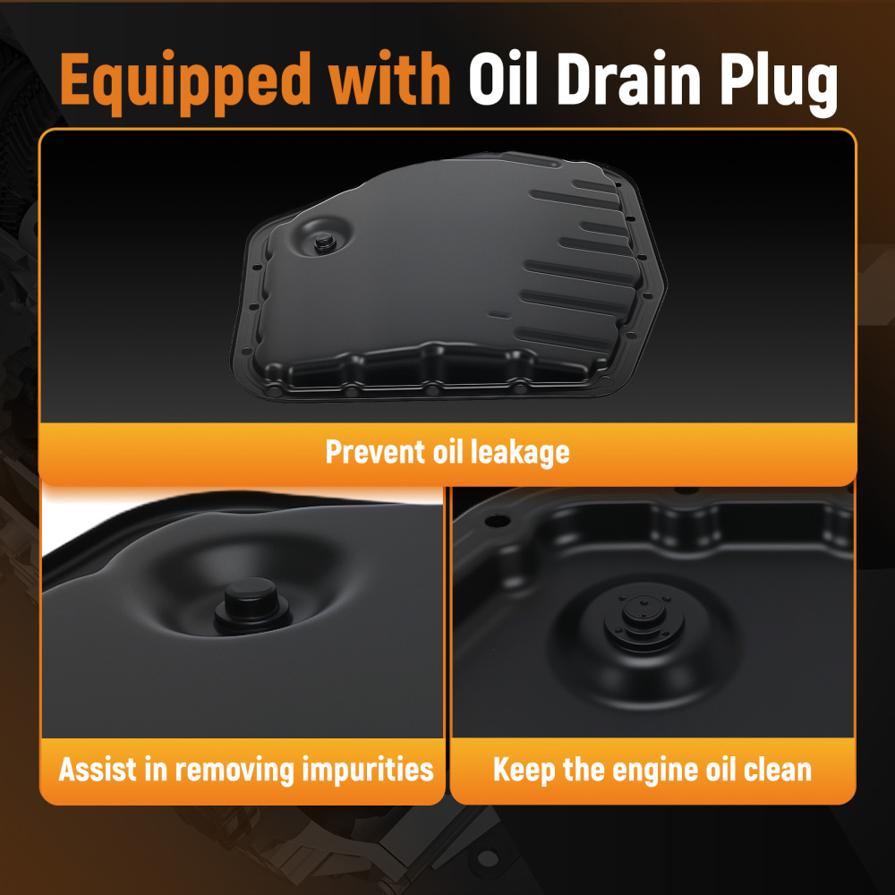 Transmission Oil Pan with Gasket compatible for Toyota Corolla Matrix 2003-2008 1.8L DOHC