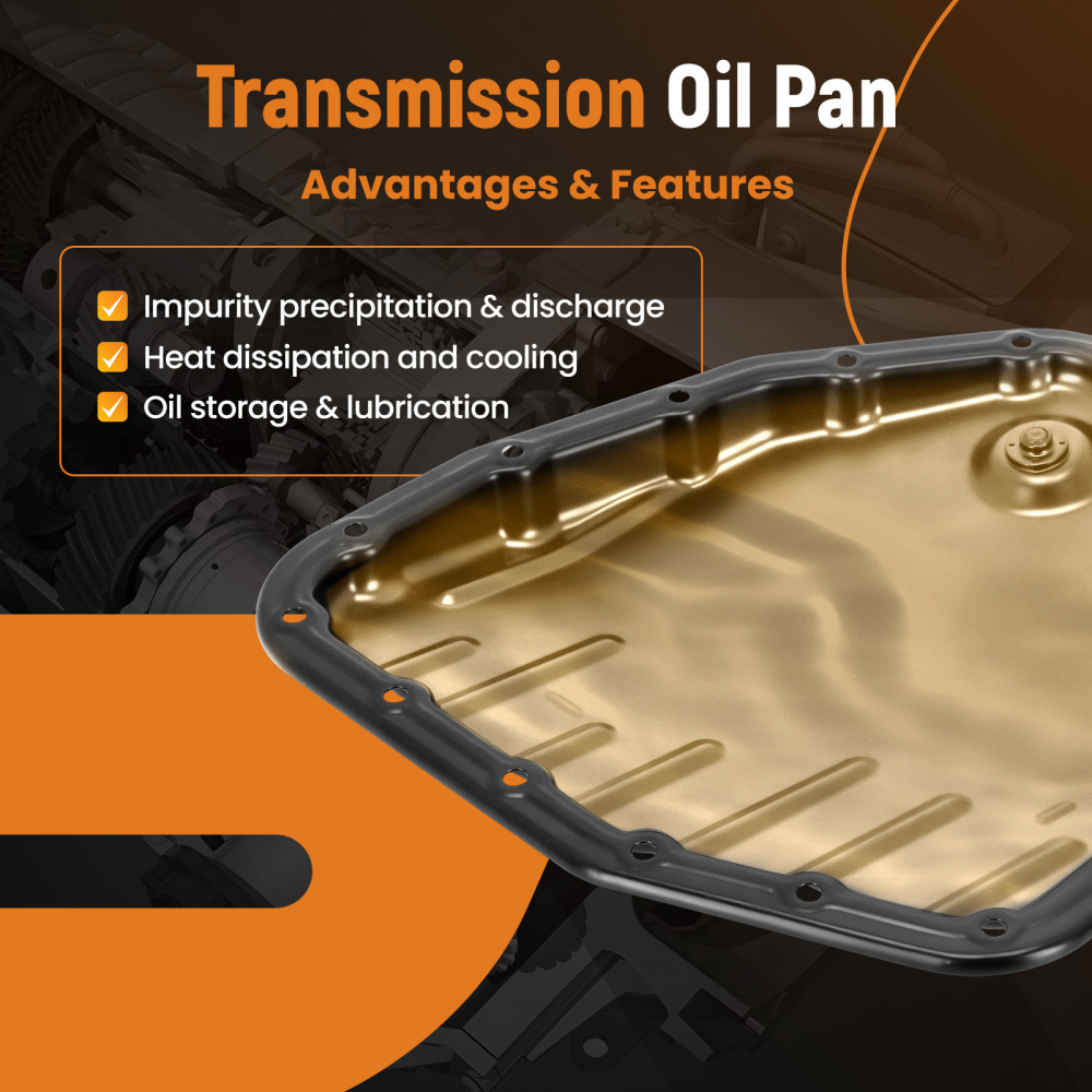 Transmission Oil Pan with Gasket compatible for Toyota Corolla Matrix 2003-2008 1.8L DOHC