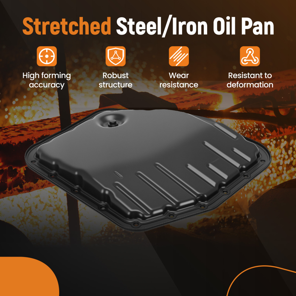 Transmission Oil Pan with Gasket compatible for Toyota Corolla Matrix 2003-2008 1.8L DOHC