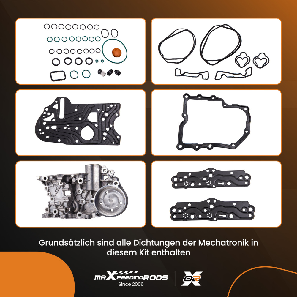 Transmission Valve Body + Repair Kit compatible for Fit For Audi VW Skoda DQ200 0AM325066AE