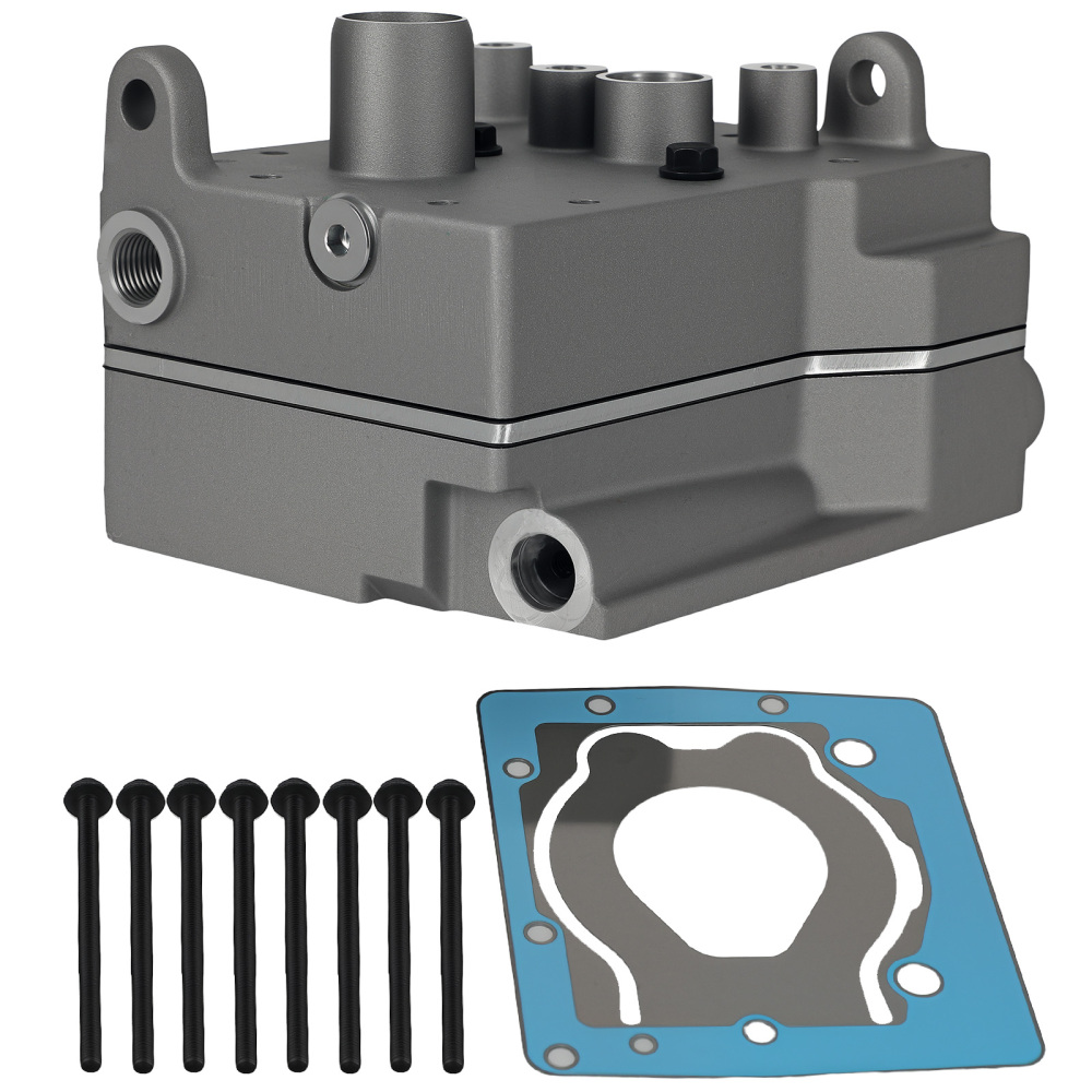 Truck Air Brake Compressor Cylinder Head for Paccar MX13 MX11 2121411 Aluminum