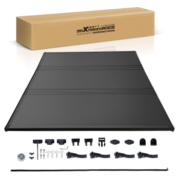 6ft 3-Fold Hard Truck Bed Tonneau Cover compatible for Chevy Colorado GMC Canyon 2015-25