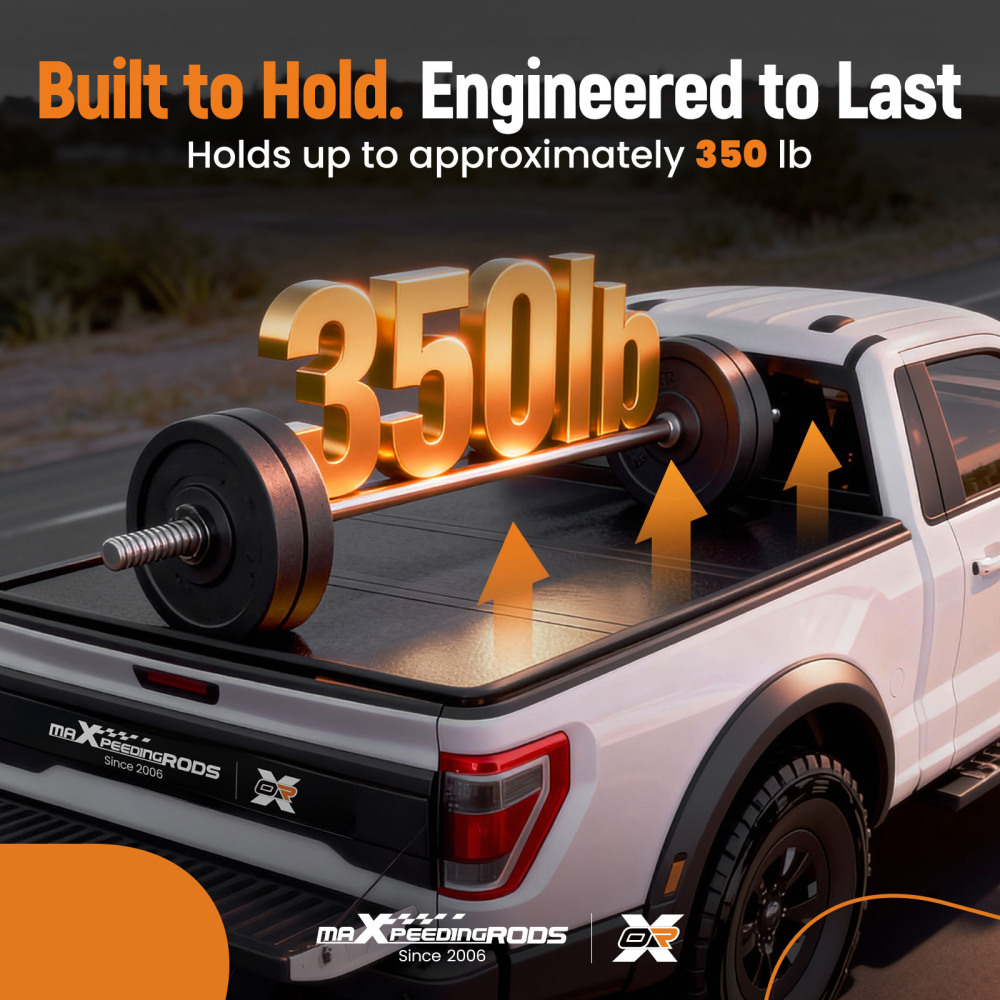 3-Fold Bed Tonneau Hard compatible for Chevrolet Colorado 2015-2025 5ft Fleetside FRP/PP