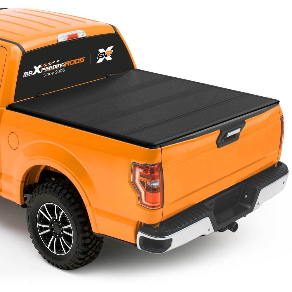 5.8FT FRP 4-Fold Tonneau Cover compatible for Chevrolet Silverado/GMC Sierra 2007-26