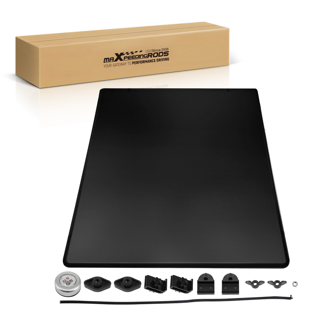 5ft Bed Cover compatible for GMC Canyon 2004-2012 Tri-Fold Quick Assembly Vinyl